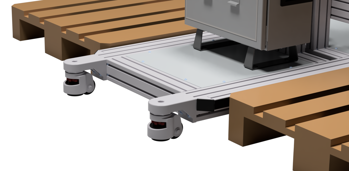 Rollbares Robotergestell